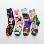 Bunten und Lustigen Smiling Socks® 4-Pack